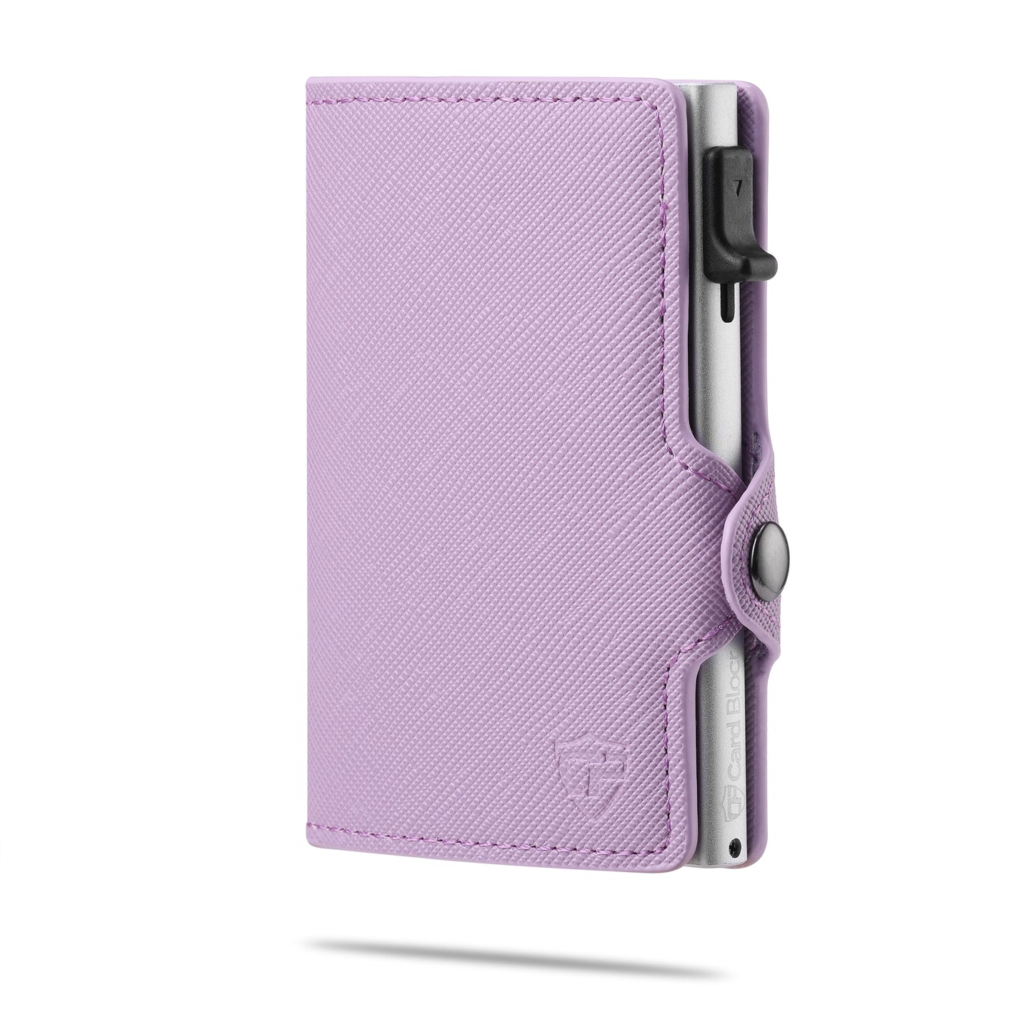 Card Blocr Womens Slim Credit Card Wallet in Saffiano PU Leather | RFID Blocking