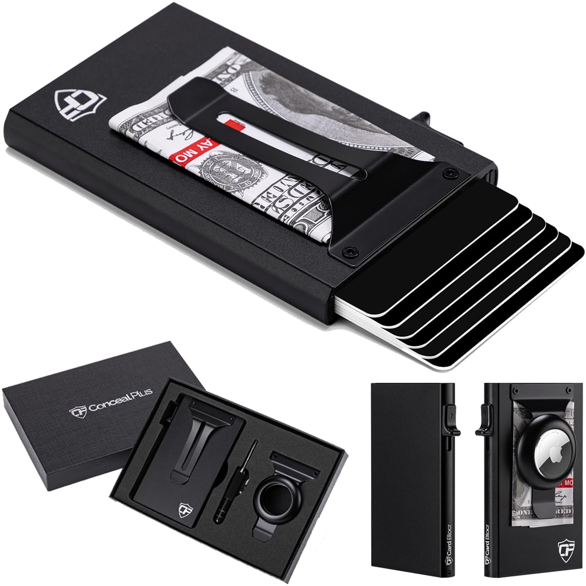 metal credit card sleeve Card Blocr Credit Card Holder Black Trigger Wallet