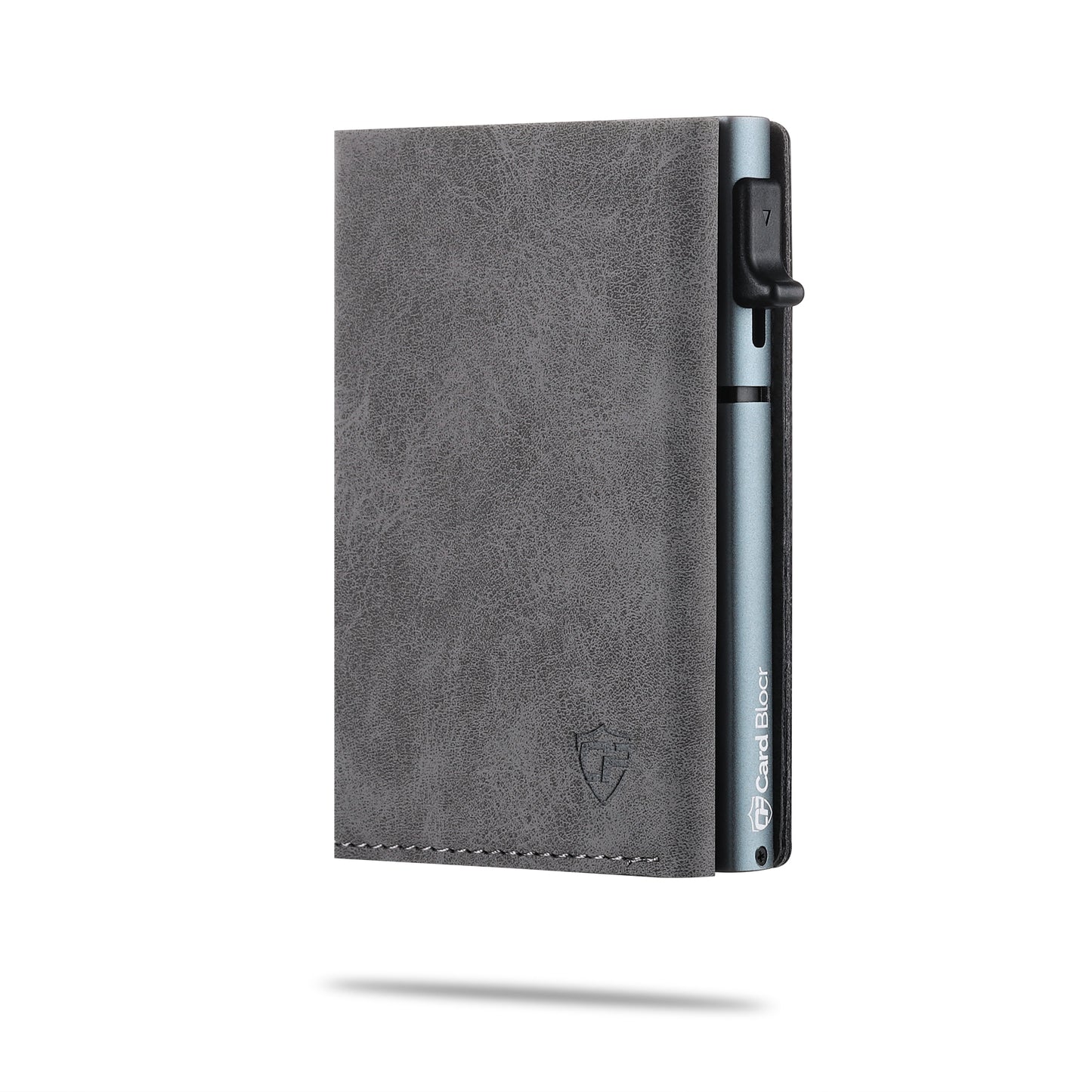Card Blocr Wallet RFID Blocking Credit Card Holder Gray PU Leather