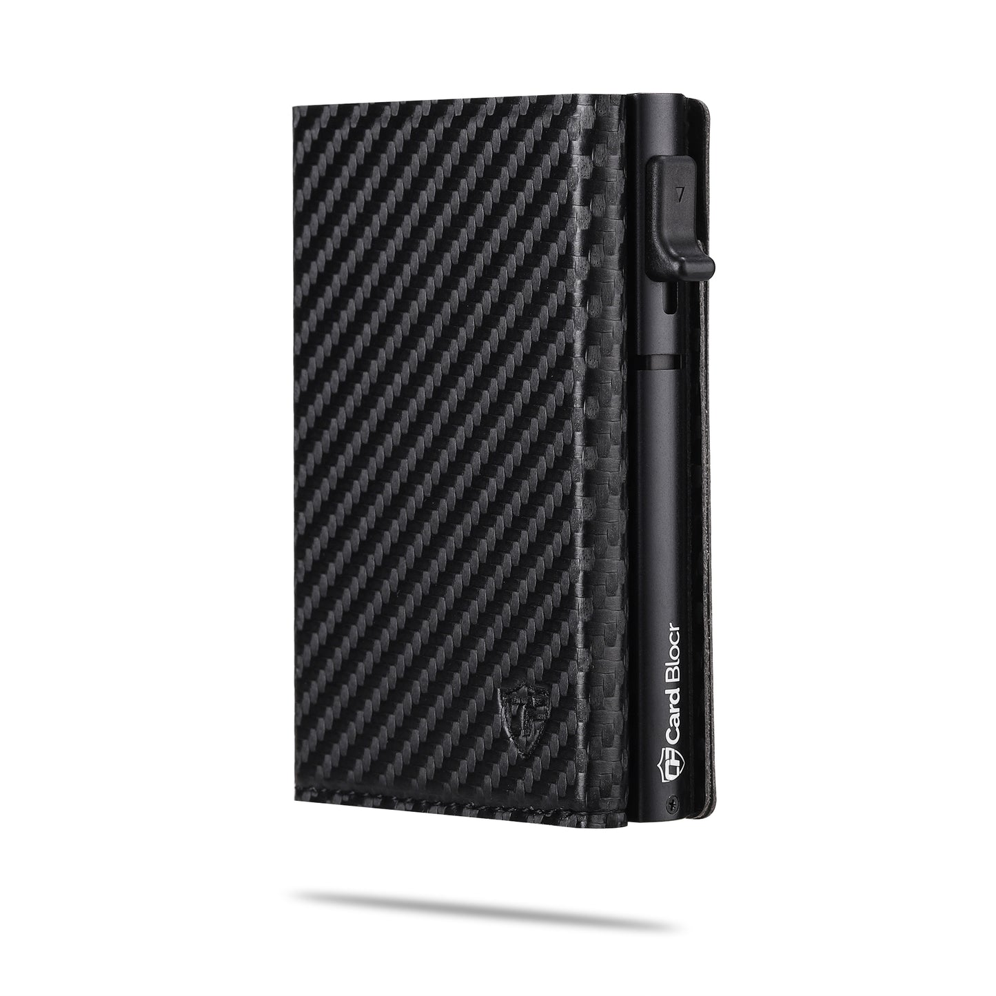 Card Blocr Slim RFID Blocking Credit Card Wallet Black PU Carbon