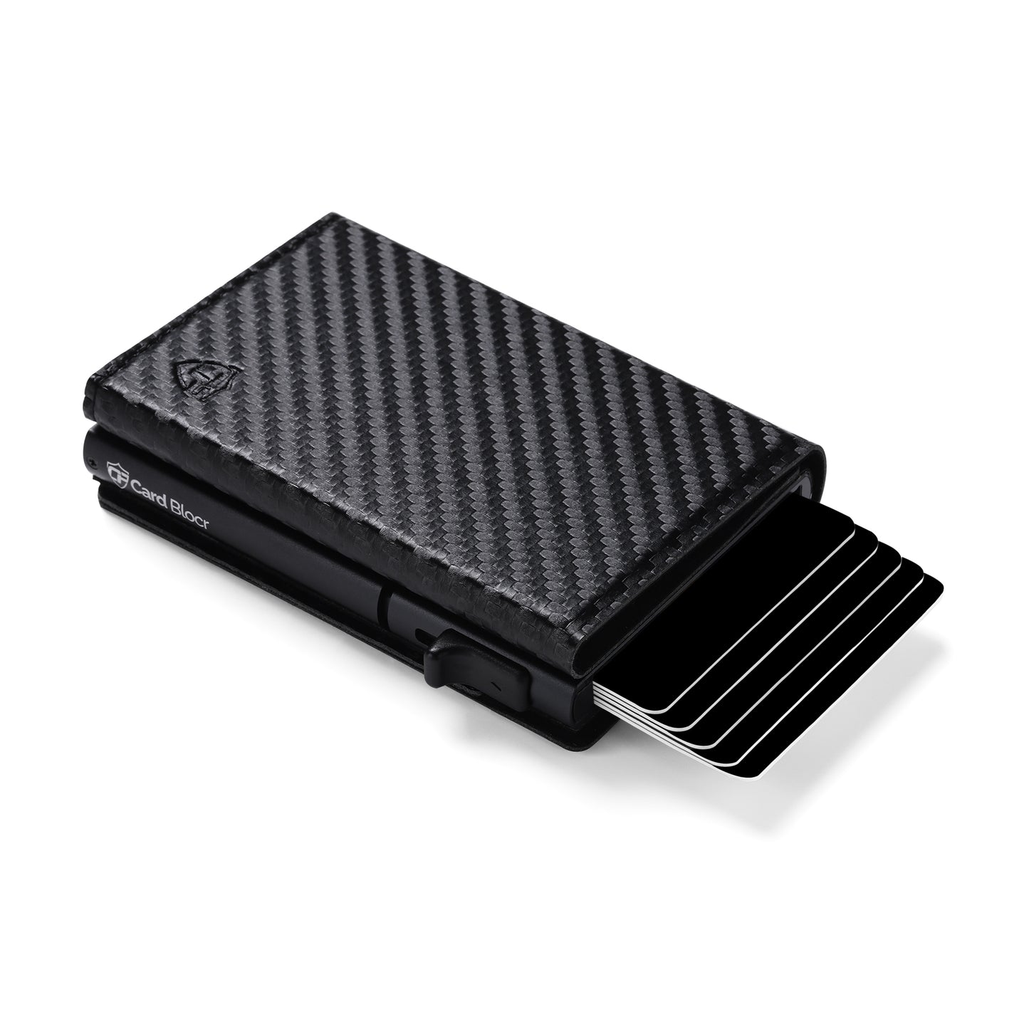 Card Blocr Slim RFID Blocking Credit Card Wallet Black PU Carbon