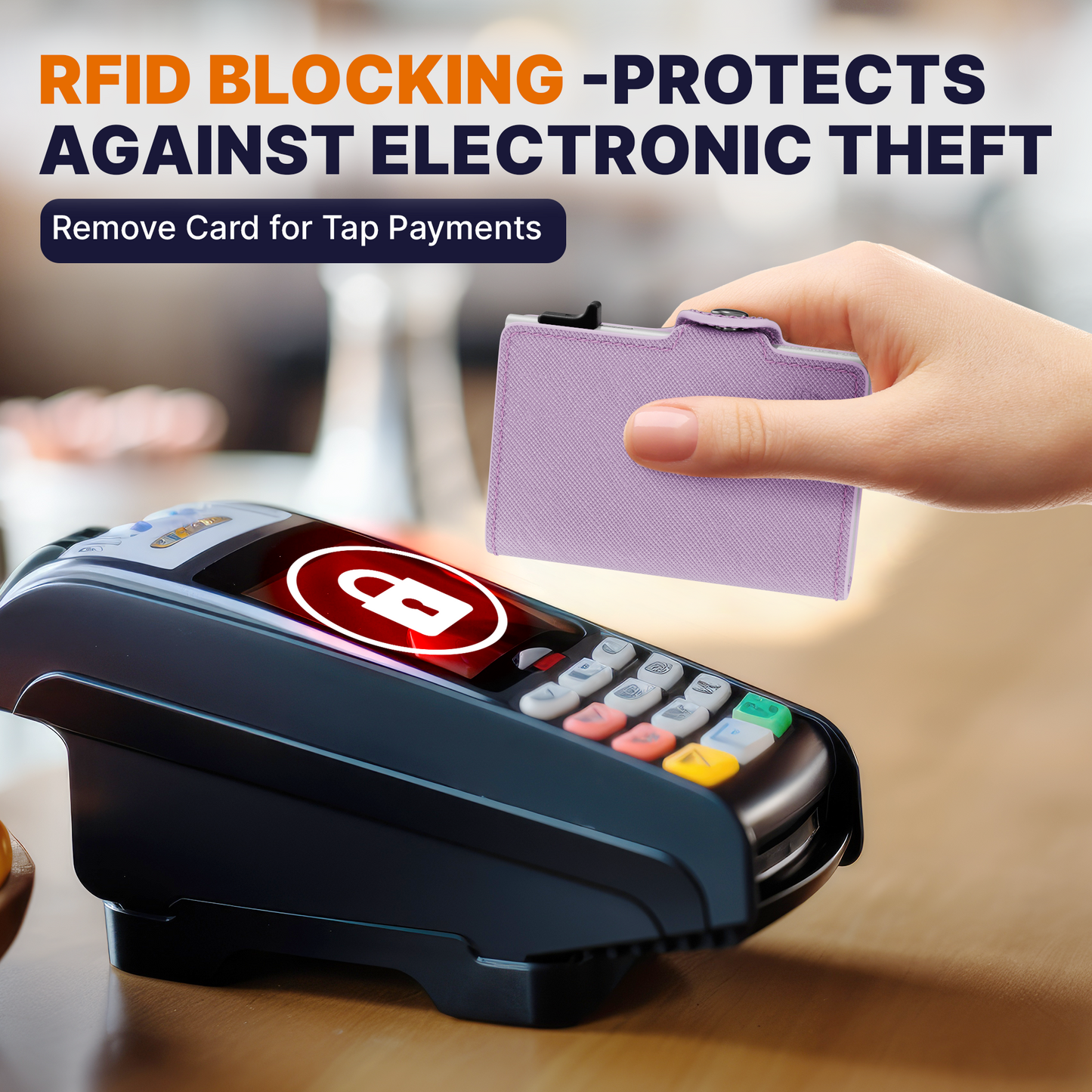 Conceal Plus Small RFID Wallet for Women, Slim RFID Blocking Credit Card Holder Womens Wallet, Smart Pop Up Minimalist Card Case, Holds 4-6 Cards Plus Cash & ID, Compact Travel Wallet