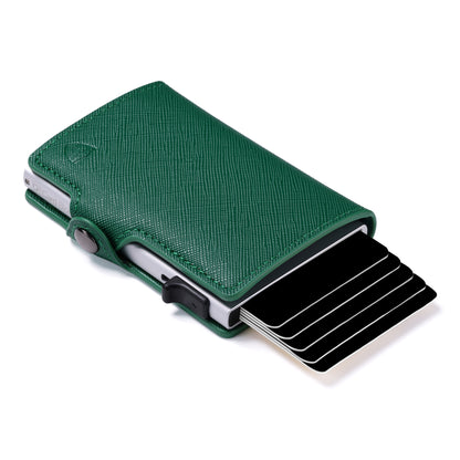Card Blocr Womens Slim Credit Card Wallet in Saffiano PU Leather | RFID Blocking - LIFETIME GUARANTEE