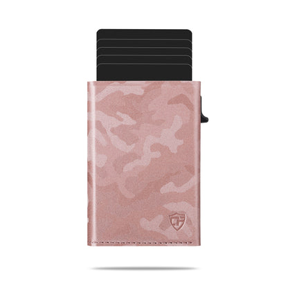 Card Blocr Slim RFID Blocking Credit Card Wallet Pink Camo