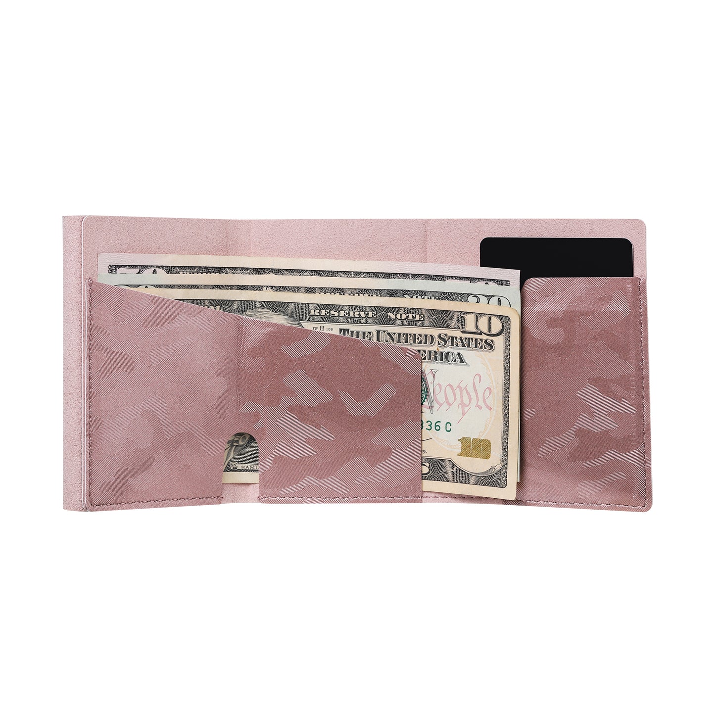 Card Blocr Slim RFID Blocking Credit Card Wallet Pink Camo