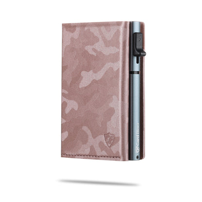 Card Blocr Slim RFID Blocking Credit Card Wallet Pink Camo