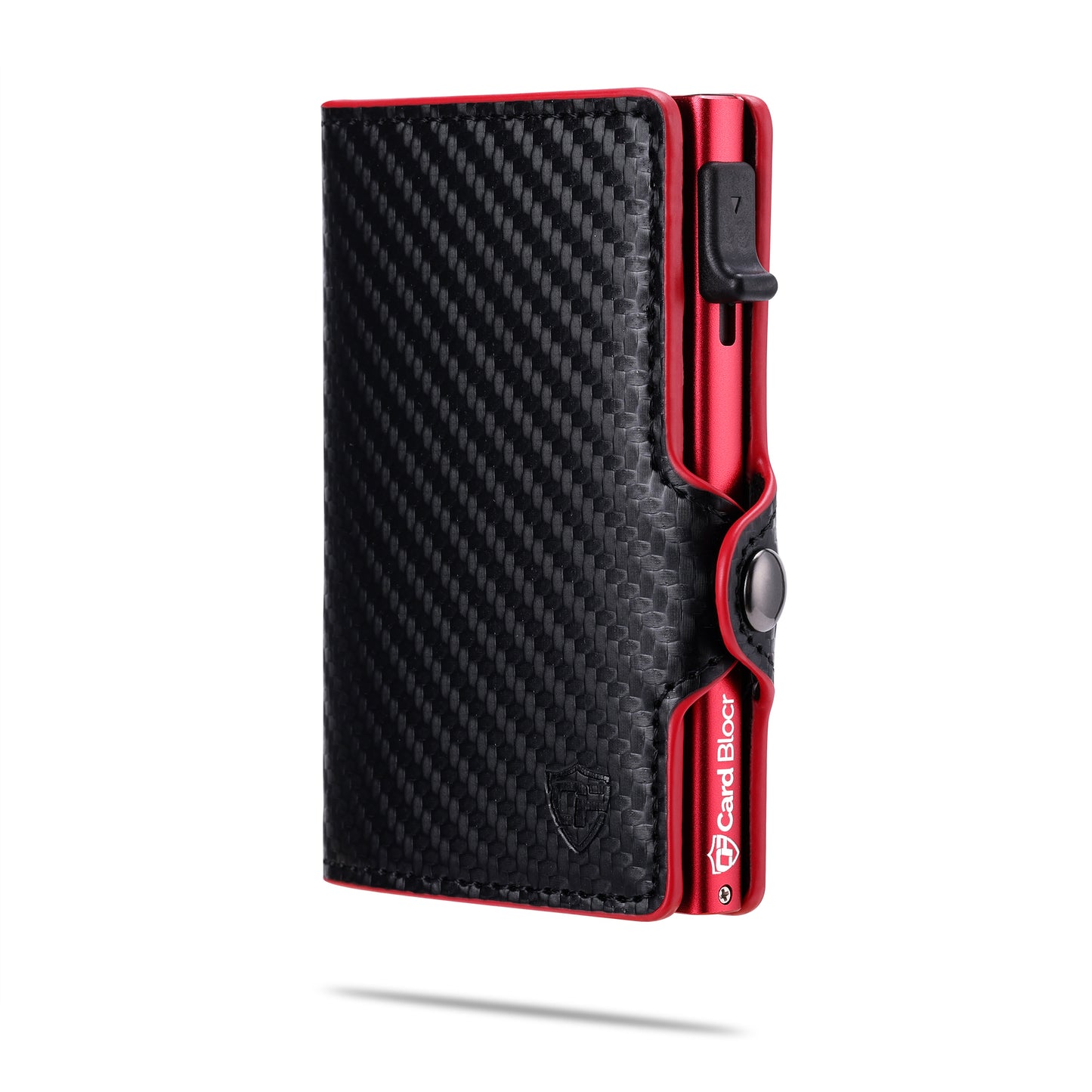 Card Blocr Credit Card Wallet | PU Carbon Fiber RFID Blocking Wallet - LIFETIME GUARANTEE