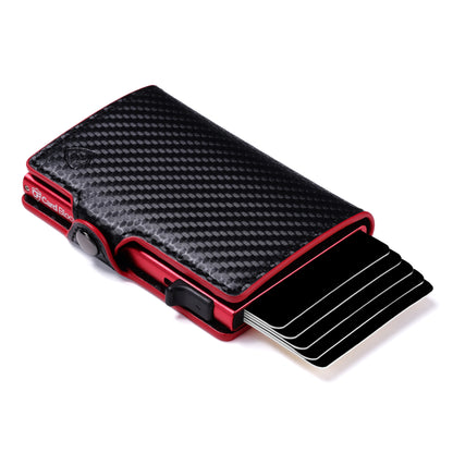 Card Blocr Credit Card Wallet | PU Carbon Fiber RFID Blocking Wallet - LIFETIME GUARANTEE