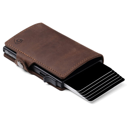 Conceal Plus Wallet for Men, Pop Up Wallet Credit Card Holder - RFID Blocking, Slim Minimalist Credit Card Case - LIFETIME WARRANTY