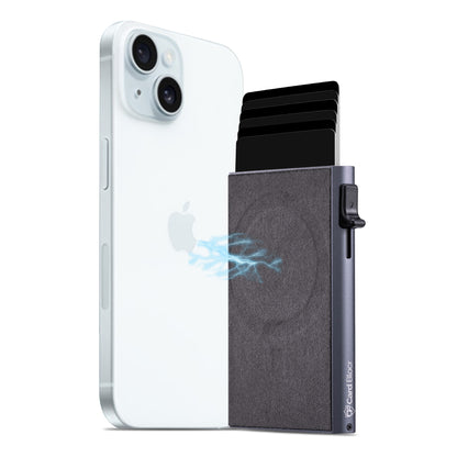 Card Blocr Magnetic iPhone Wallet - Pop Up Magsafe Wallet, Thin Metal Card Holder for iPhone 15/14/13/12 Series - LIFETIME GUARANTEE