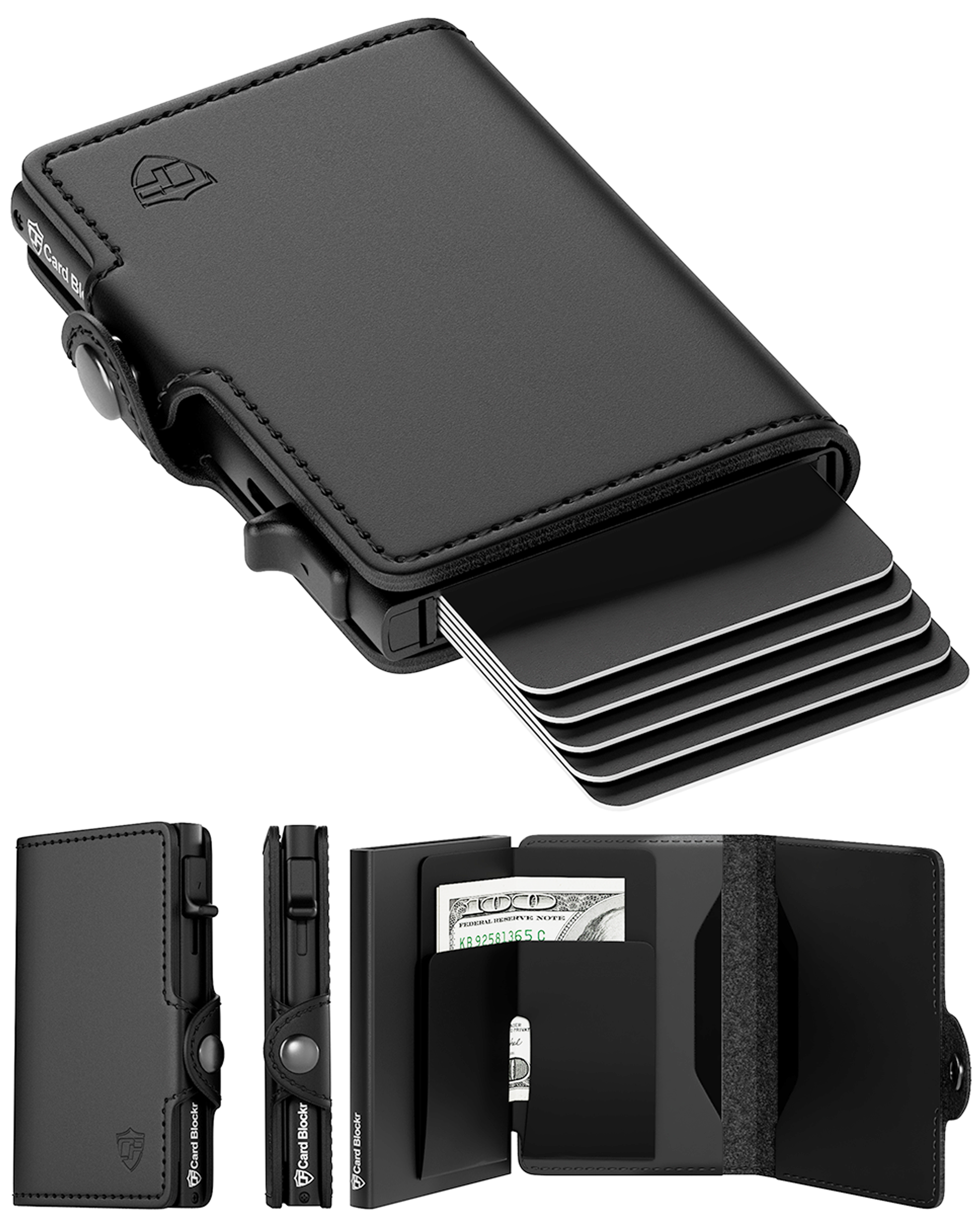 credit card display case Galaxy Z Fold 7 Case with Credit Card Holder RFID Blocking main image 1