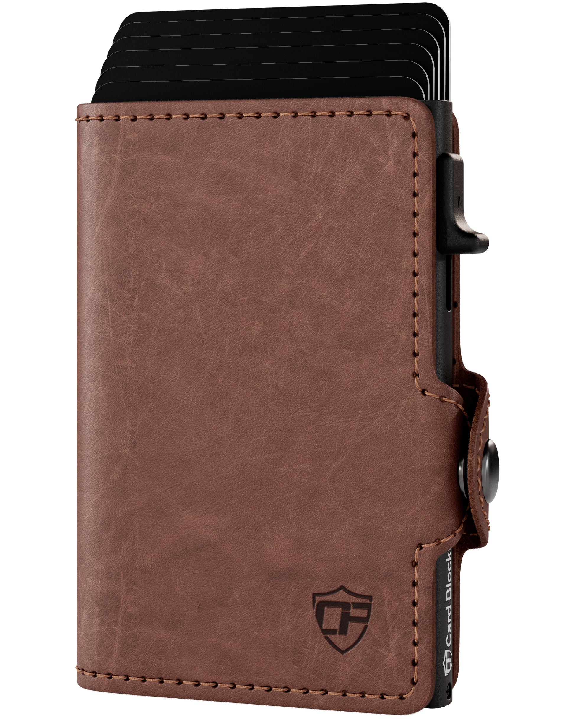Conceal Plus Card Blocr Wallet for Men, Pop Up Wallet Credit Card Holder - RFID Blocking, Slim Minimalist Credit Card Case, Distressed Brown Conceal Plus Card Blocr Wallet for Men, Pop Up Wallet Credit Card Holder - RFID Blocking, Slim Minimalist Credit Card Case, Distressed Brown