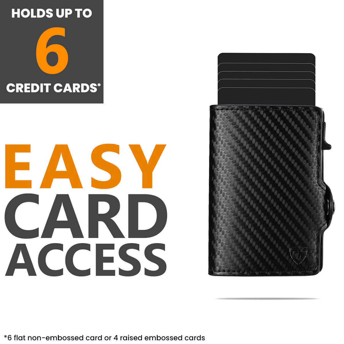 Conceal Plus Card Blocr Carbon Wallet for Men, Pop Up Wallet Credit Ca