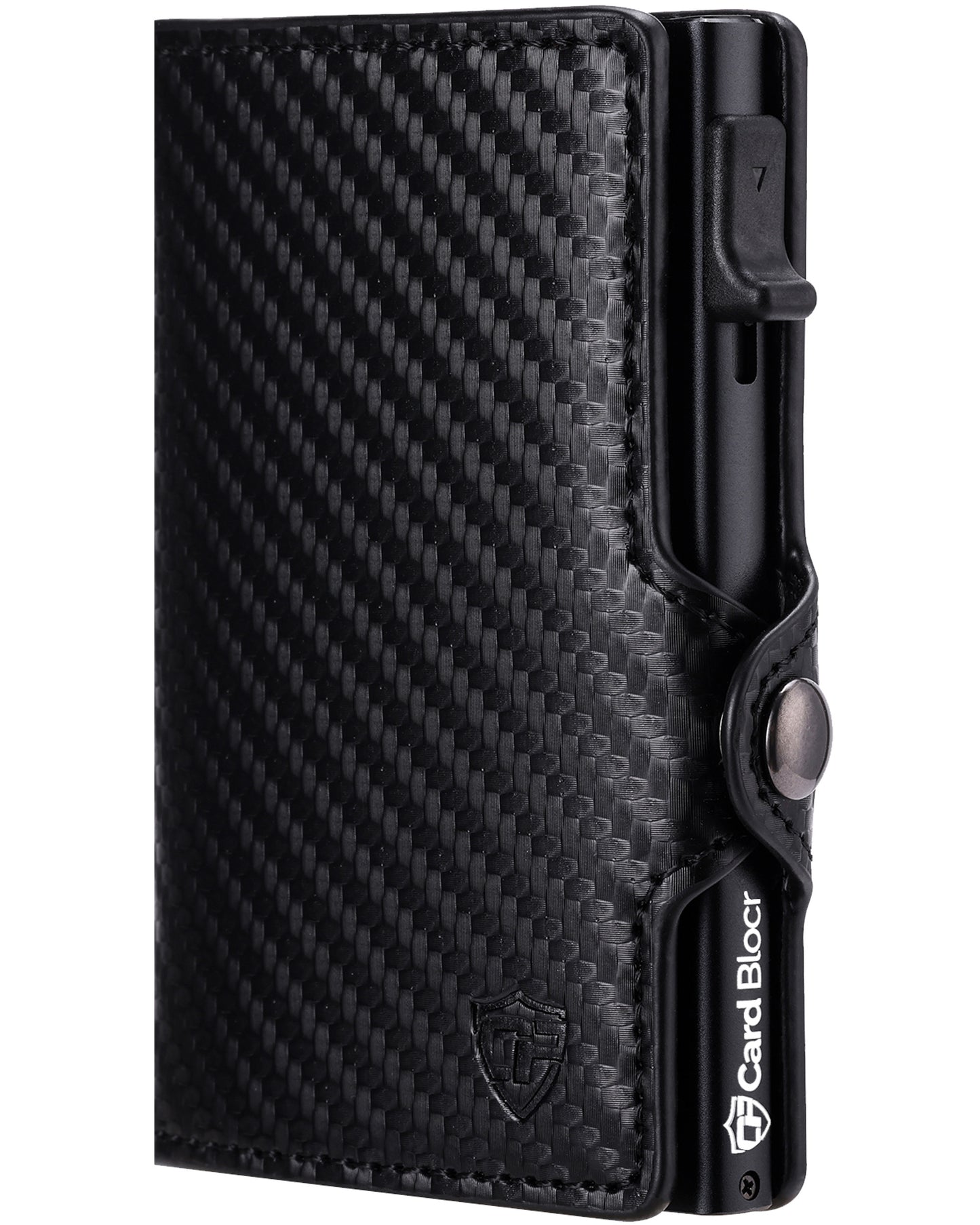 Conceal Plus Card Blocr Carbon Wallet for Men, Pop Up Wallet Credit Card Holder - RFID Blocking, Slim Minimalist Credit Card Case