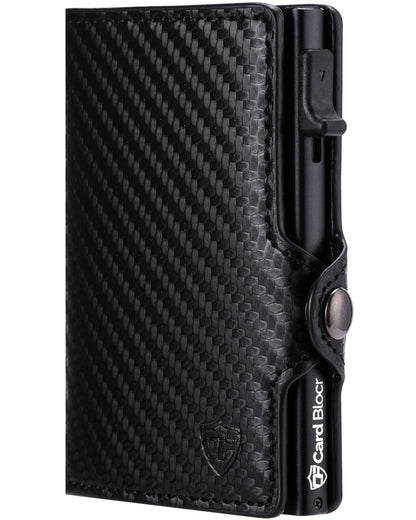 Conceal Plus Card Blocr Carbon Wallet for Men, Pop Up Wallet Credit Card Holder - RFID Blocking, Slim Minimalist Credit Card Case
