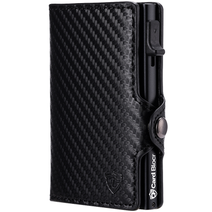Conceal Plus Card Blocr Carbon Wallet for Men, Pop Up Wallet Credit Card Holder - RFID Blocking, Slim Minimalist Credit Card Case
