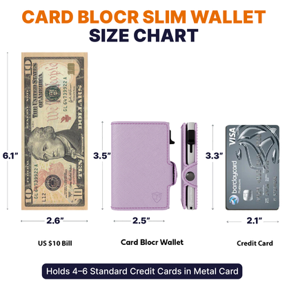 Conceal Plus Small RFID Wallet for Women, Slim RFID Blocking Credit Card Holder Womens Wallet, Smart Pop Up Minimalist Card Case, Holds 4-6 Cards Plus Cash & ID, Compact Travel Wallet