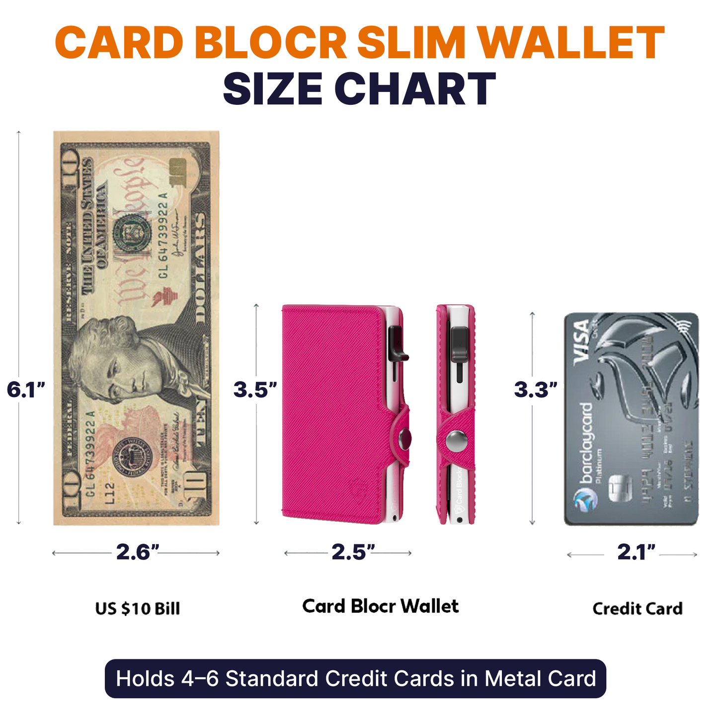 Conceal Plus Small RFID Wallet for Women, Slim RFID Blocking Credit Card Holder Womens Wallet, Smart Pop Up Minimalist Card Case, Holds 4-6 Cards Plus Cash & ID, Compact Travel Wallet