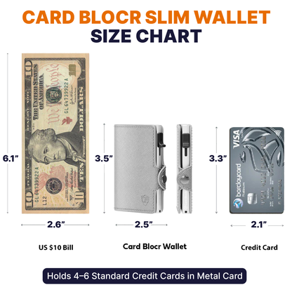 Conceal Plus Small RFID Wallet for Women, Slim RFID Blocking Credit Card Holder Womens Wallet, Smart Pop Up Minimalist Card Case, Holds 4-6 Cards Plus Cash & ID, Compact Travel Wallet