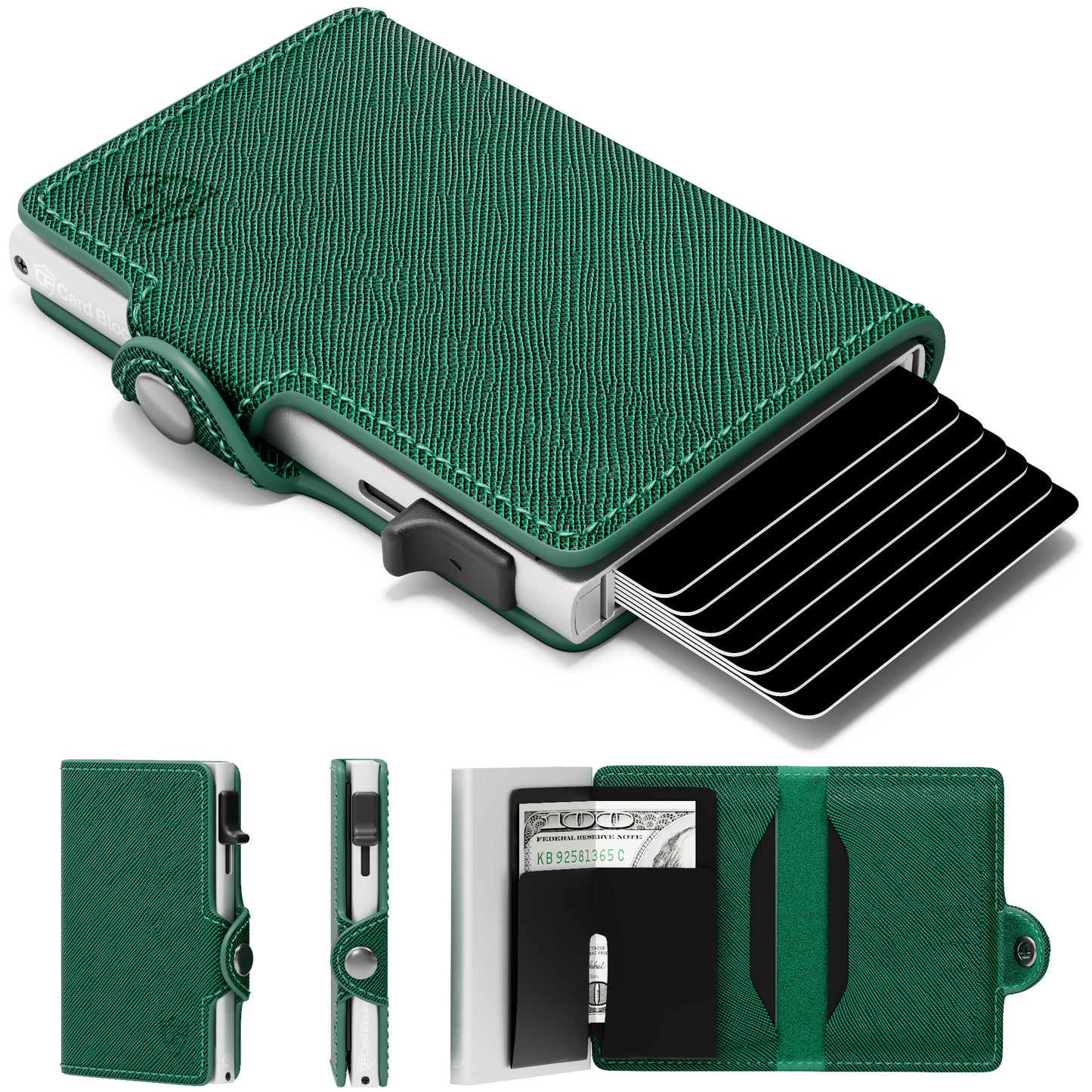 Conceal Plus Small RFID Wallet for Women, Slim RFID Blocking Credit Card Holder Womens Wallet, Smart Pop Up Minimalist Card Case, Holds 4-6 Cards Plus Cash & ID, Compact Travel Wallet