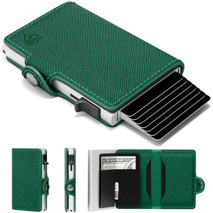 Conceal Plus Small RFID Wallet for Women, Slim RFID Blocking Credit Card Holder Womens Wallet, Smart Pop Up Minimalist Card Case, Holds 4-6 Cards Plus Cash & ID, Compact Travel Wallet