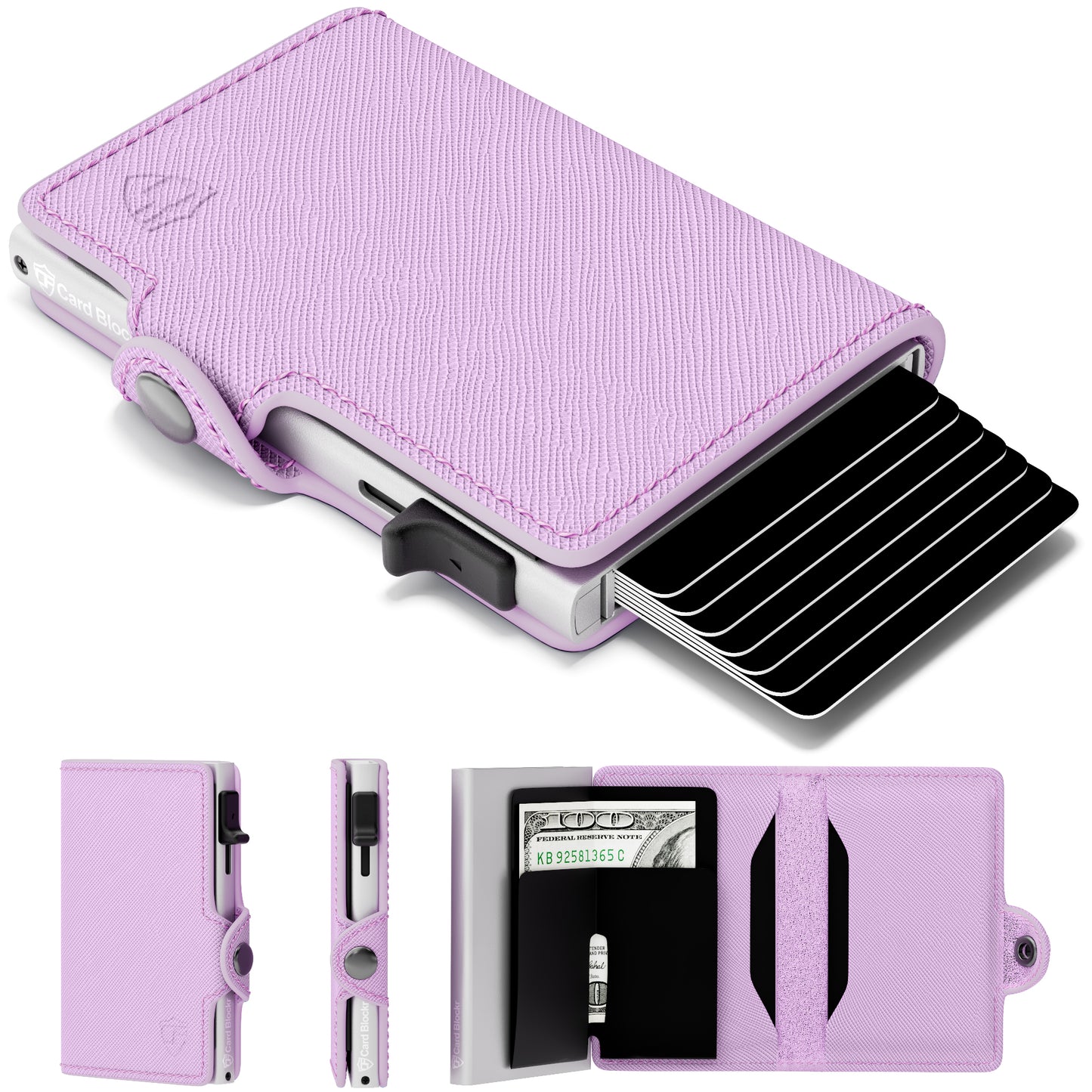 Conceal Plus Small RFID Wallet for Women, Slim RFID Blocking Credit Card Holder Womens Wallet, Smart Pop Up Minimalist Card Case, Holds 4-6 Cards Plus Cash & ID, Compact Travel Wallet