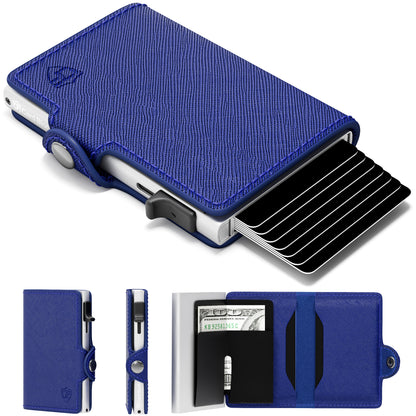 Conceal Plus Small RFID Wallet for Women, Slim RFID Blocking Credit Card Holder Womens Wallet, Smart Pop Up Minimalist Card Case, Holds 4-6 Cards Plus Cash & ID, Compact Travel Wallet