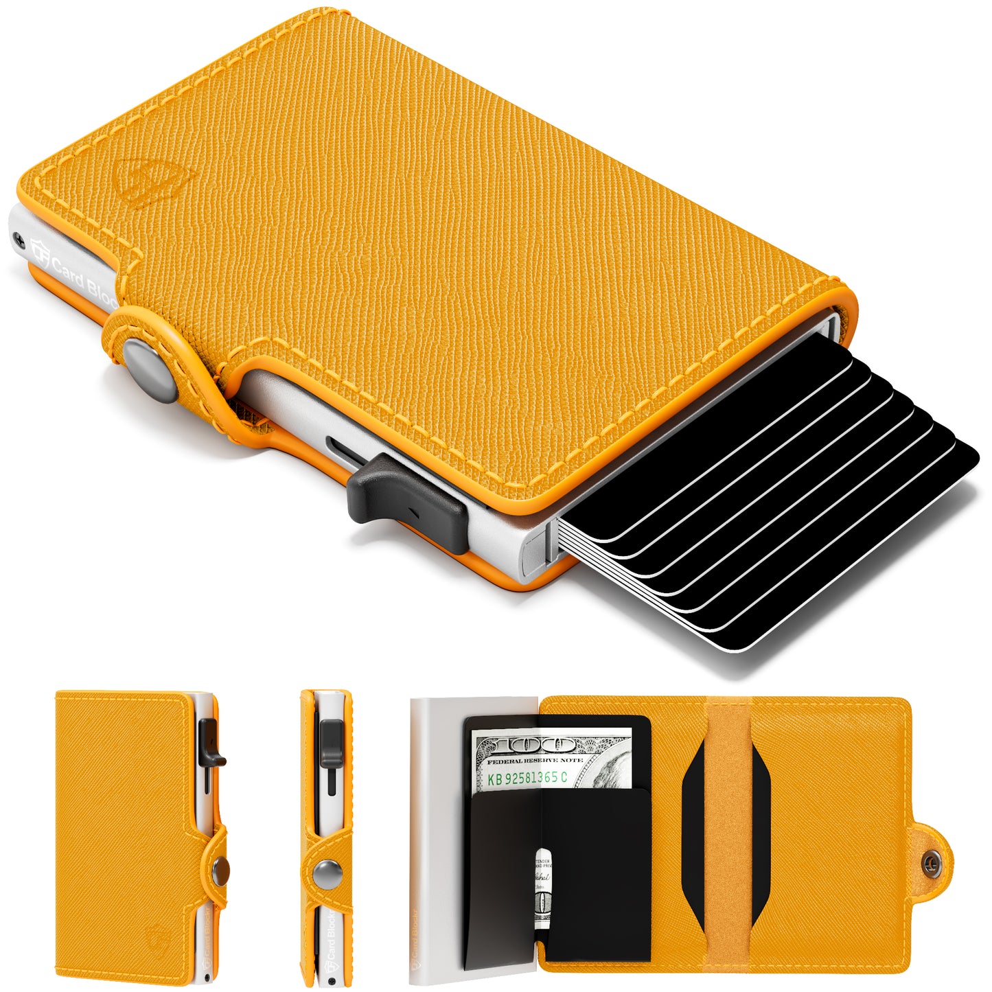 Conceal Plus Small RFID Wallet for Women, Slim RFID Blocking Credit Card Holder Womens Wallet, Smart Pop Up Minimalist Card Case, Holds 4-6 Cards Plus Cash & ID, Compact Travel Wallet