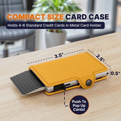 Conceal Plus Small RFID Wallet for Women, Slim RFID Blocking Credit Card Holder Womens Wallet, Smart Pop Up Minimalist Card Case, Holds 4-6 Cards Plus Cash & ID, Compact Travel Wallet