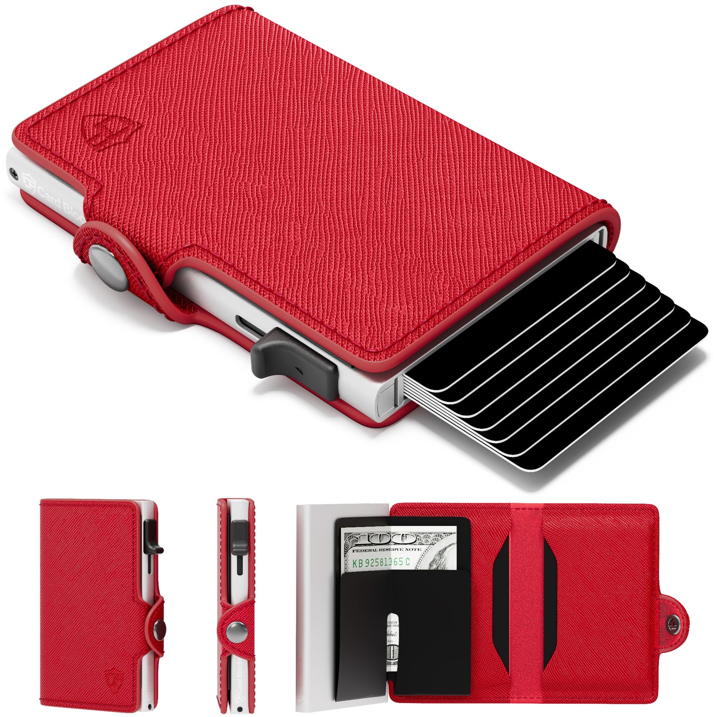 Conceal Plus Small RFID Wallet for Women, Slim RFID Blocking Credit Card Holder Womens Wallet, Smart Pop Up Minimalist Card Case, Holds 4-6 Cards Plus Cash & ID, Compact Travel Wallet