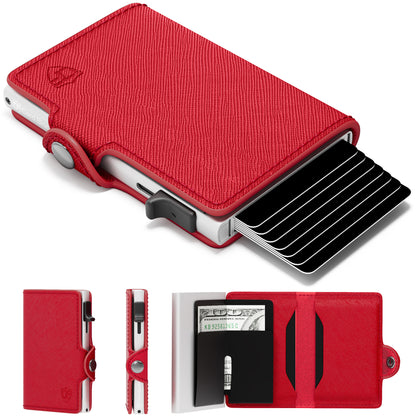 Conceal Plus Small RFID Wallet for Women, Slim RFID Blocking Credit Card Holder Womens Wallet, Smart Pop Up Minimalist Card Case, Holds 4-6 Cards Plus Cash & ID, Compact Travel Wallet