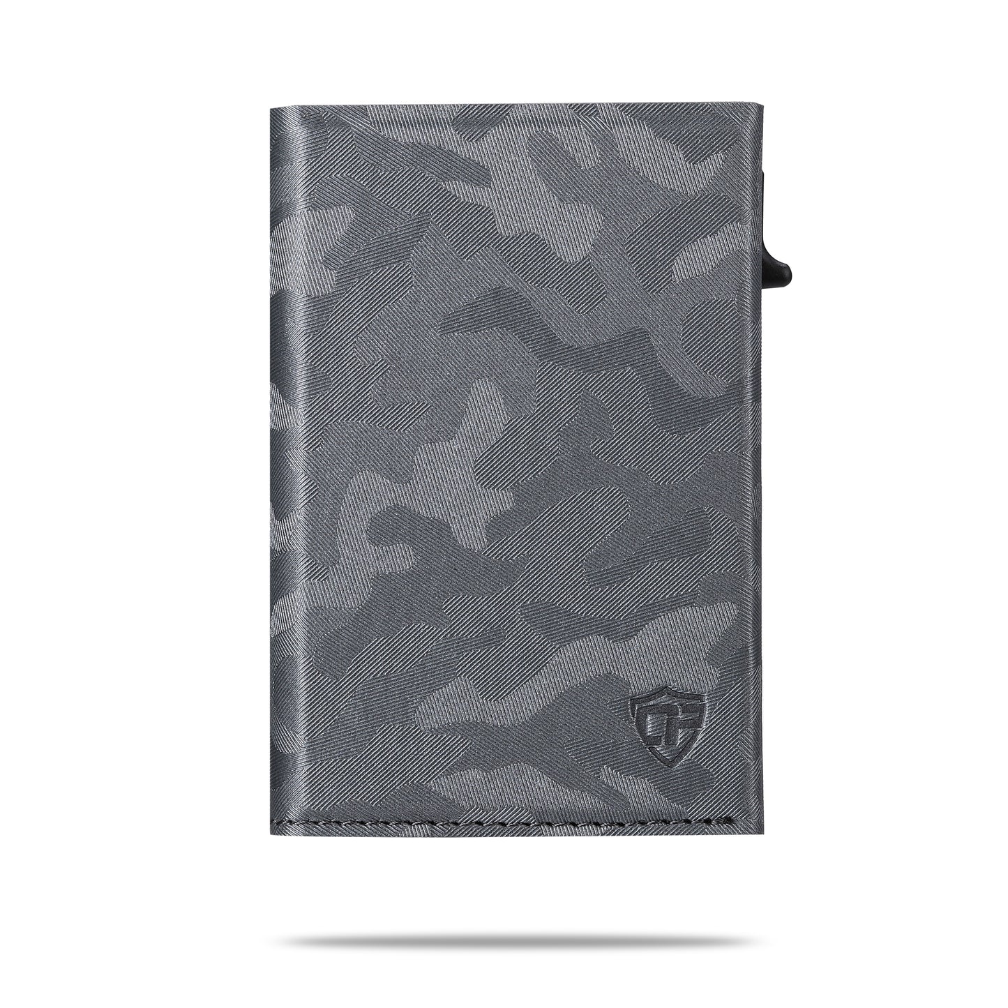 Card Blocr Slim RFID Blocking Credit Card Wallet Gray Camo