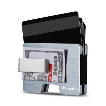 Card Blocr Money Clip RFID Blocking Credit Card Holder Milled Titanium Conceal Plus Card Blocr Money Clip RFID Blocking Credit Card Holder Milled Titanium Conceal Plus