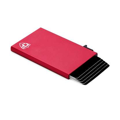 Card Blocr Metal Credit Card Holder Red Trigger Wallet