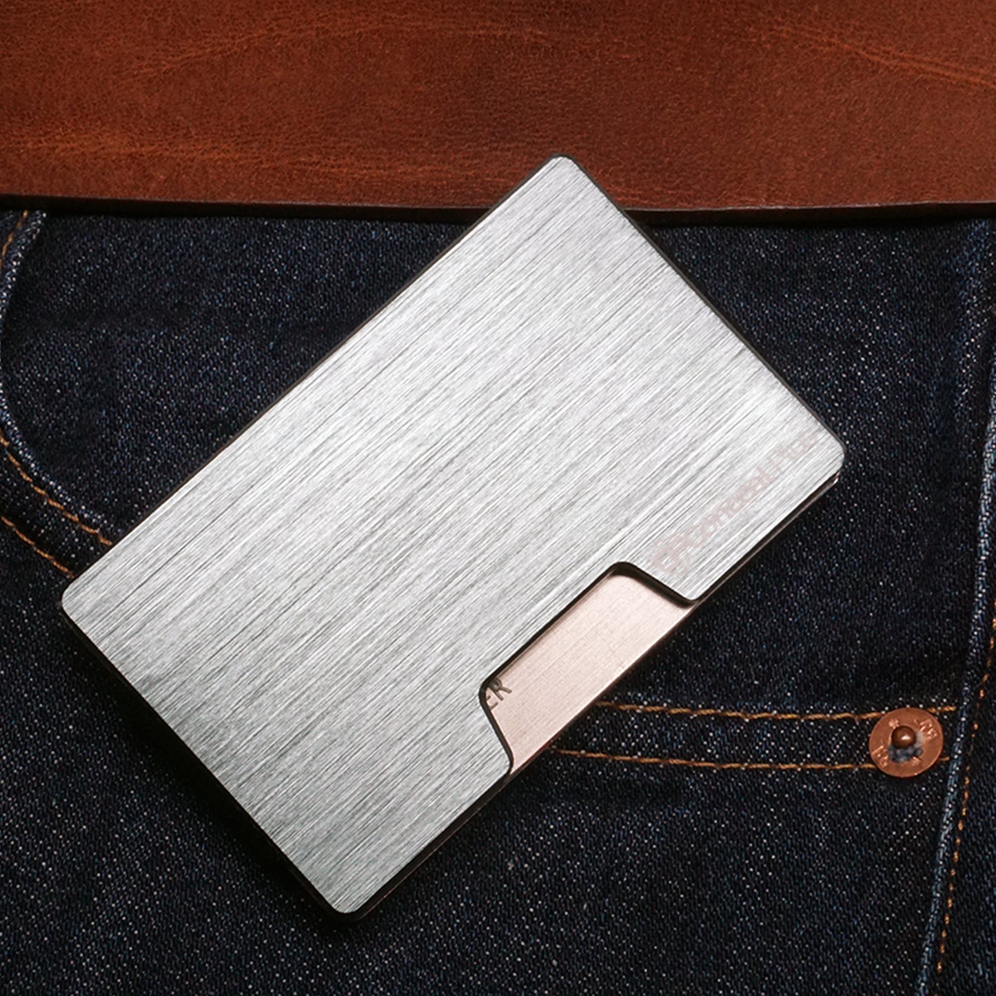 Card Blocr Money Clip RFID Blocking Credit Card Holder Milled Titanium Aluminum