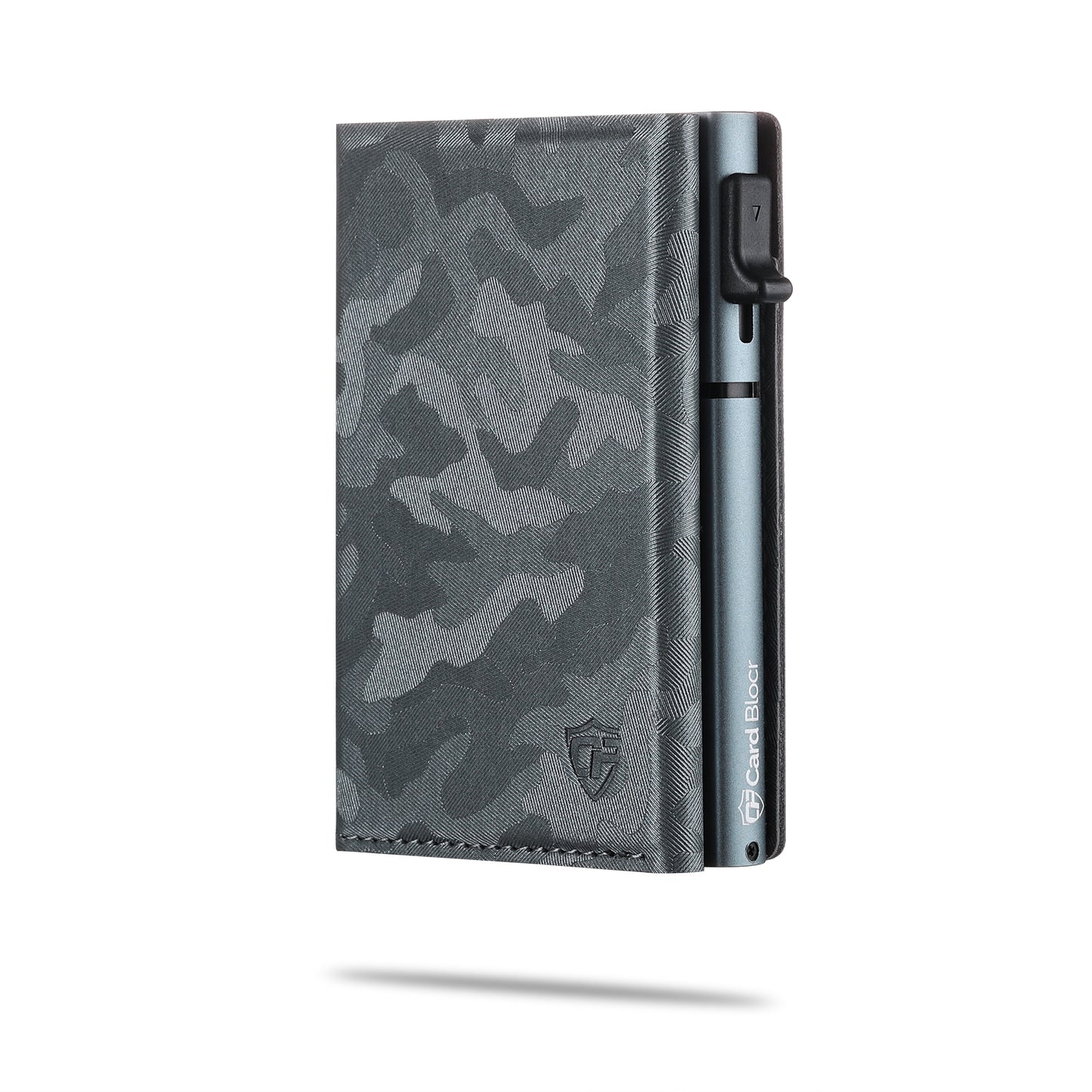 Card Blocr Slim RFID Blocking Credit Card Wallet Gray Camo