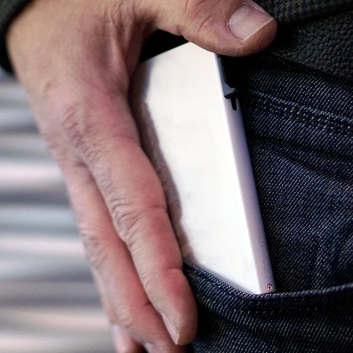 Card Blocr Credit Card Holder Silver Trigger Wallet